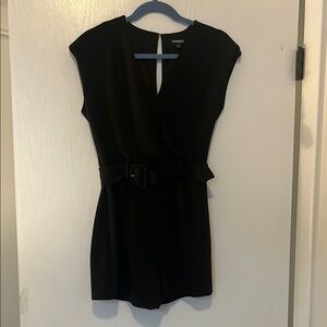 Express Short Sleeve Belted Romper